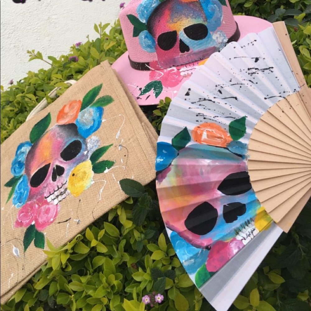 Skull Sombrero Set